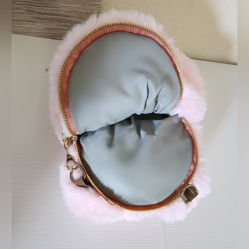 Cute Pink Plush Bear Bag - Picture 9 of 12